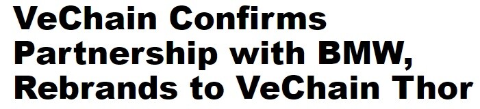 VeChain BMW