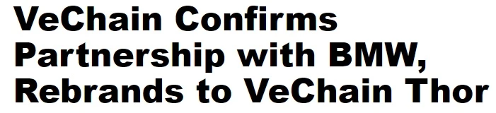 VeChain BMW