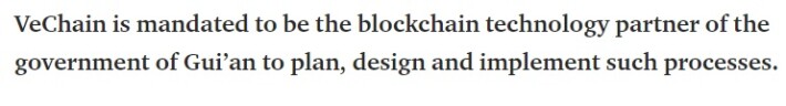VeChain China partnership