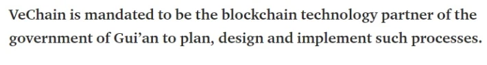 VeChain China partnership