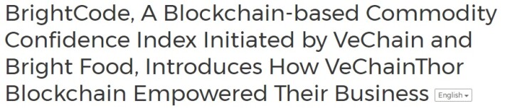 VeChain Bright Food