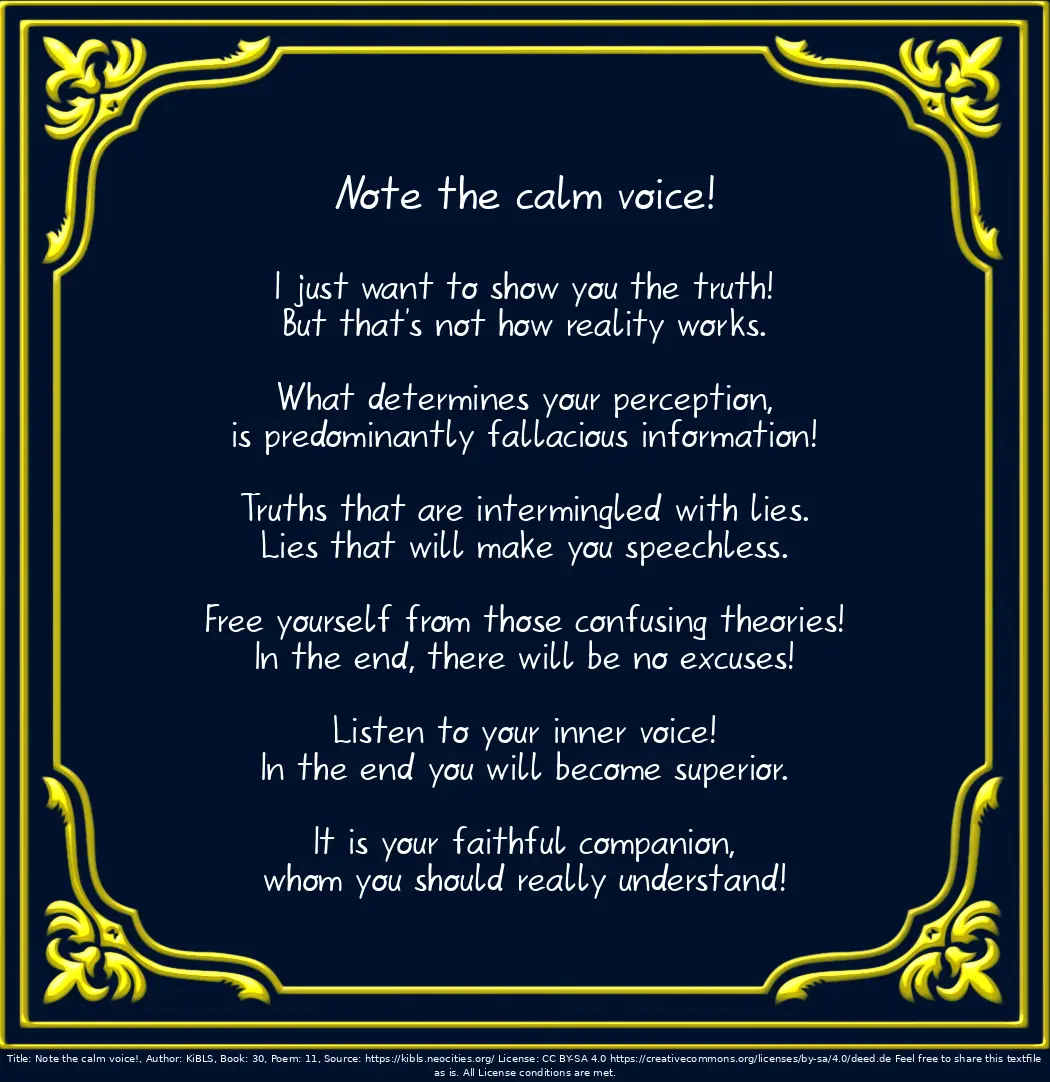 Note the calm voice!
