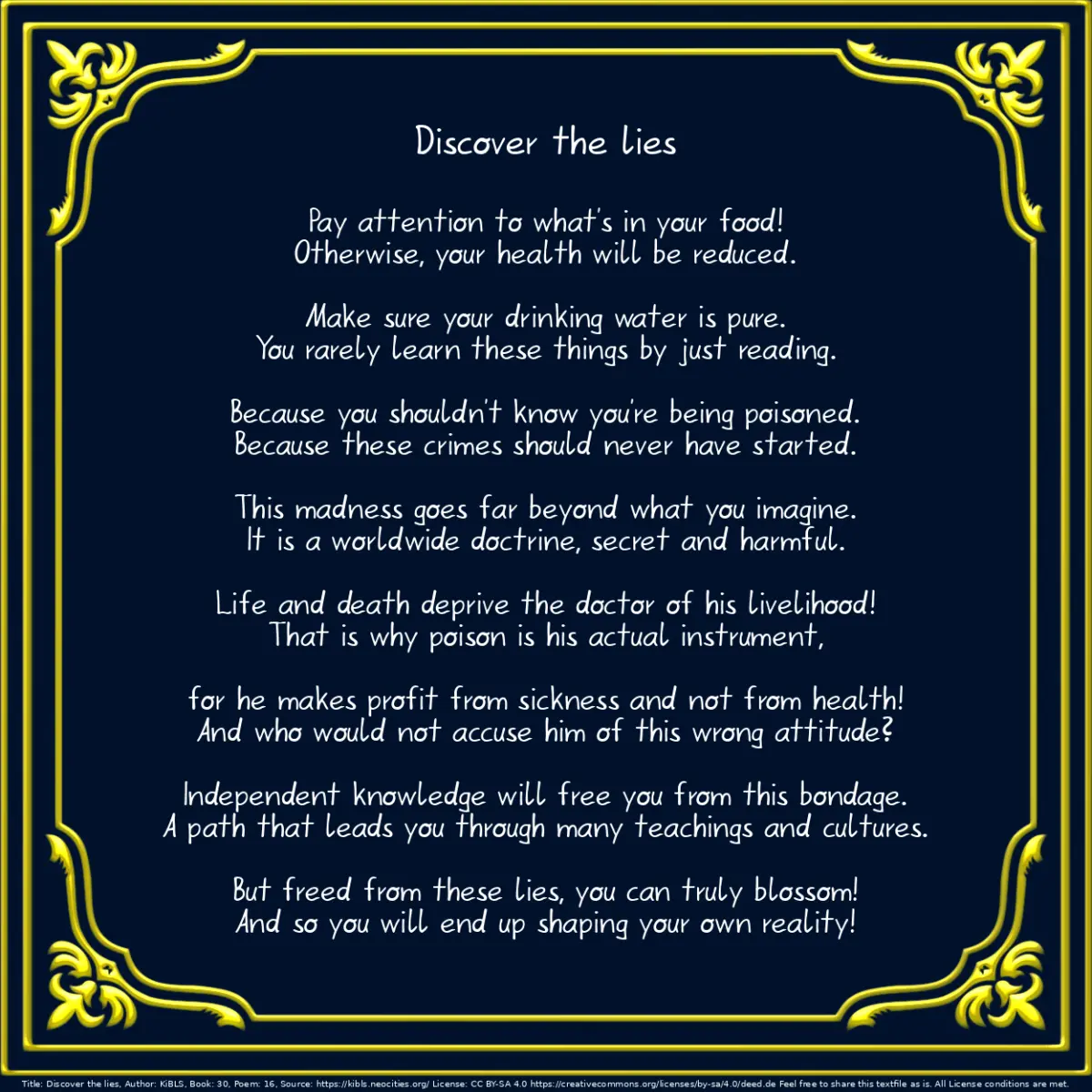 Discover the lies
