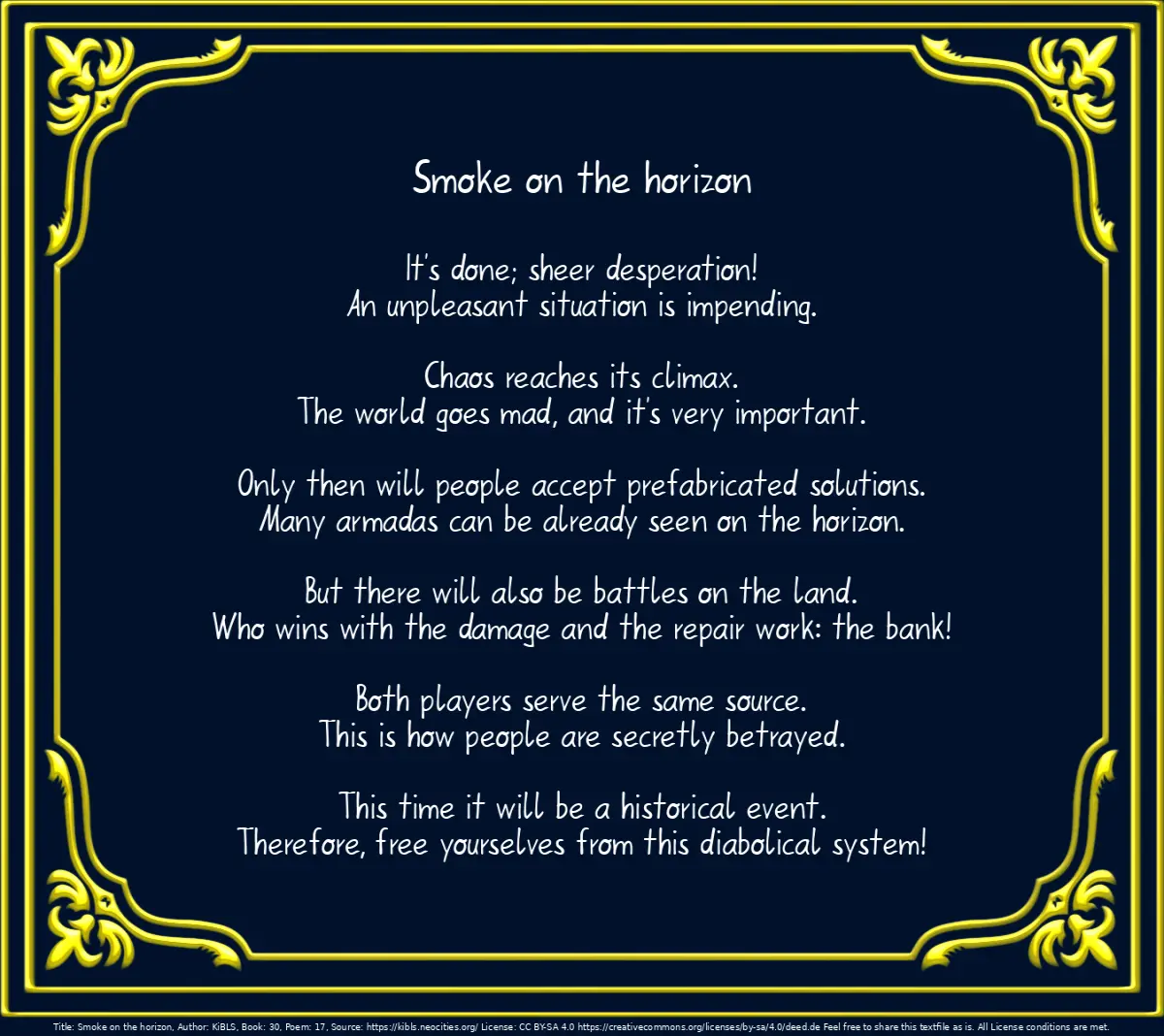 Smoke on the horizon