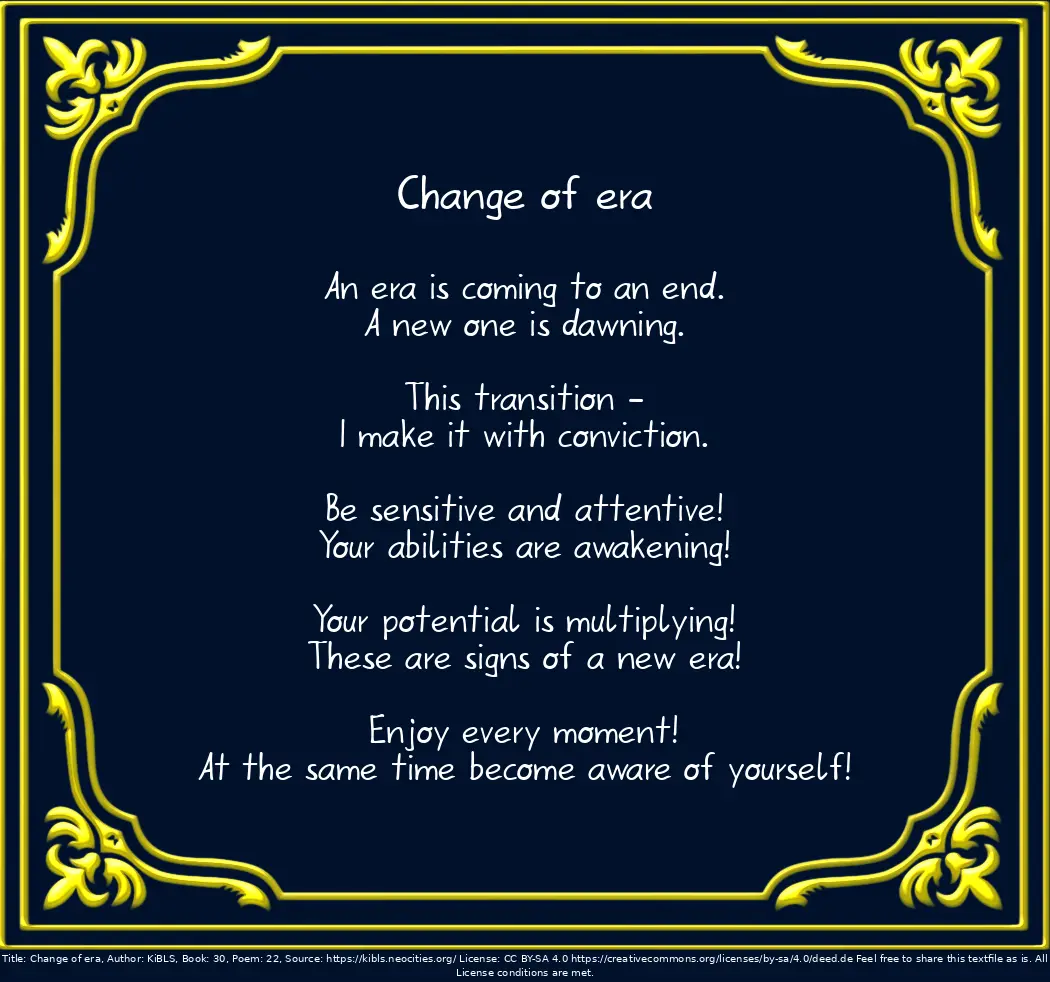 Change of era