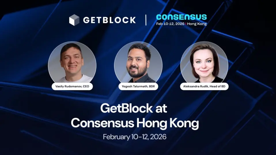 GetBlock team members visiting Consensus Hong Kong 2026