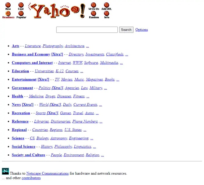 Yahoo 1995