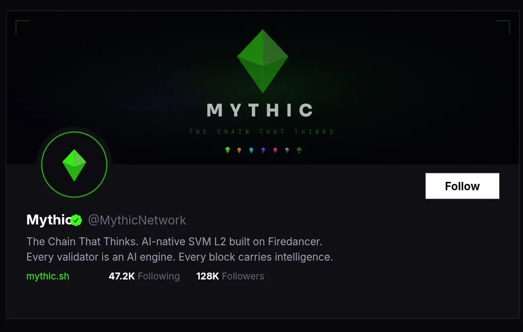 @MythicNetwork on X.com