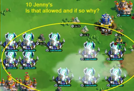 10 Jenny's in LOK is that allowed?