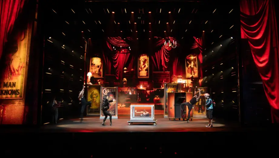 Metaverse of Magic — Australia Tour (2023–2024) Metaverse of Magic | Australia Tour 2023–2024 | Scenic Design by Patrick Larsen, Studio Bound | Directed by Siobhan Ginty