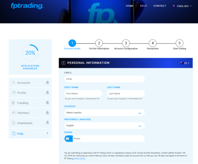 Fp Trading Sing up