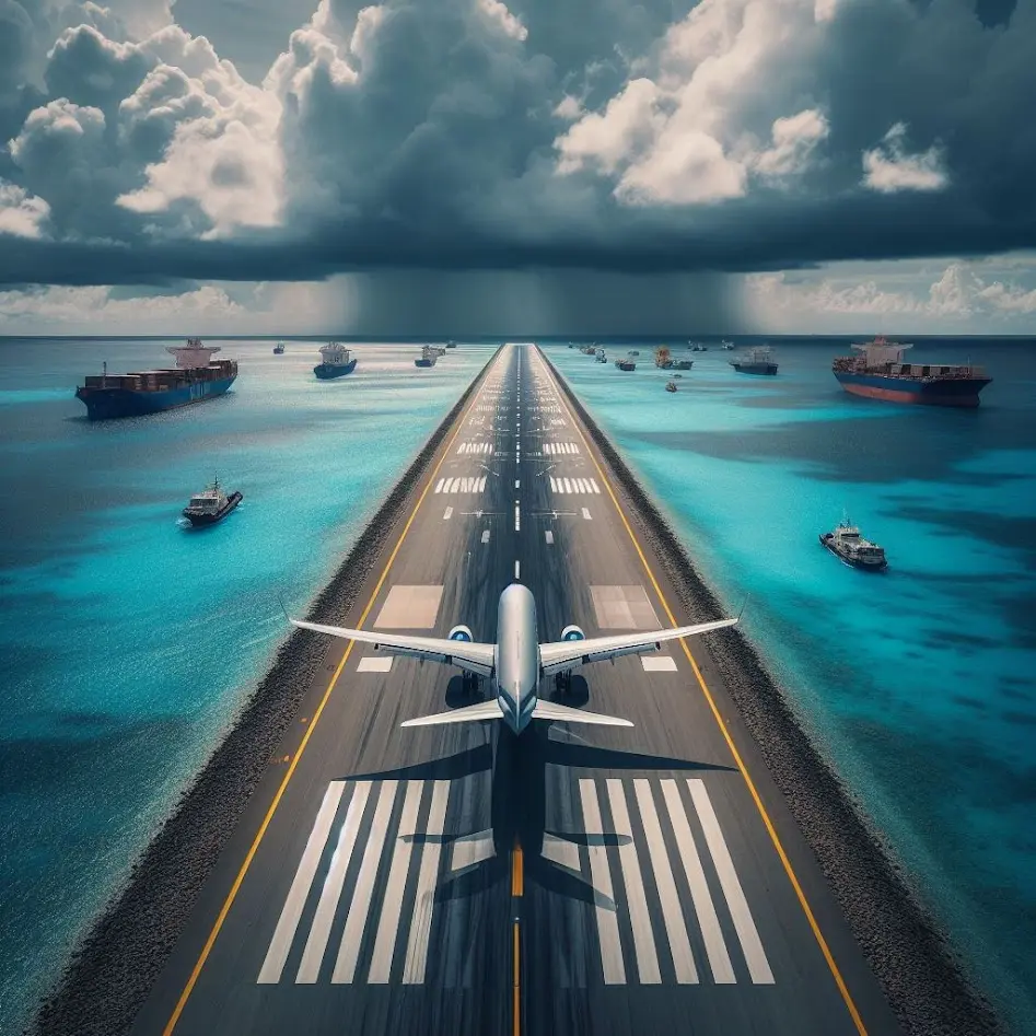 Avión despegando