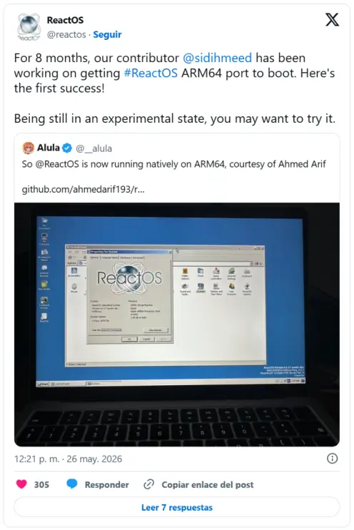 Reactos en ARM