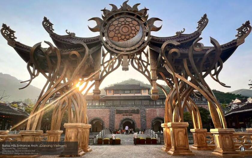 Ba Na Hills entertainment environments, Da Nang, Vietnam, 2022. Production design: Patrick Larsen / Studio Bound, in collaboration with Sun Group and Dragone.