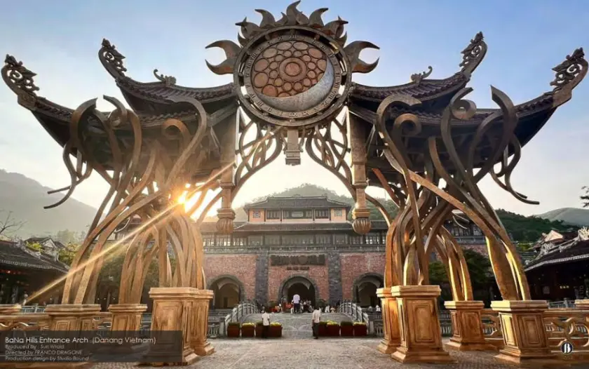 Ba Na Hills entertainment environments, Da Nang, Vietnam, 2022. Production design: Patrick Larsen / Studio Bound, in collaboration with Sun Group and Dragone.