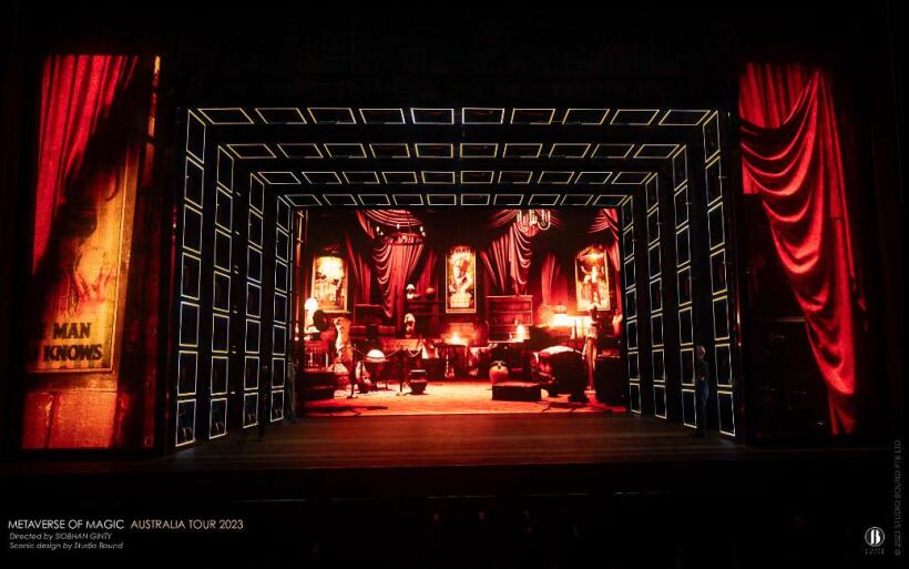 Metaverse of Magic, Australia Tour 2023–2024 (Sydney Coliseum, Canberra Theatre Centre, QPAC). Production Designer and Set/Costume Designer: Patrick Larsen / Studio Bound.