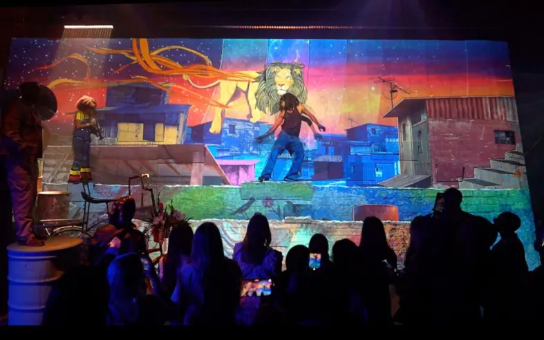 Bob Marley Hope Road, Mandalay Bay, Las Vegas, 2025. Production design: Patrick Larsen / Studio Bound
