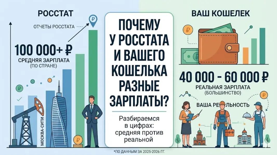 Salary statistics in Russia