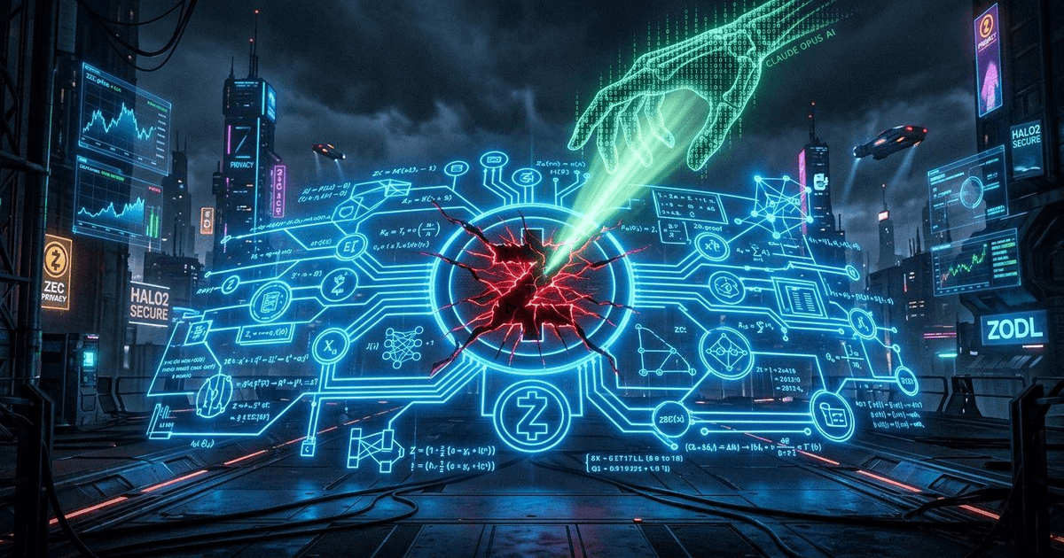 Claude Opus AI analyzing Zcash Orchard code vulnerability.