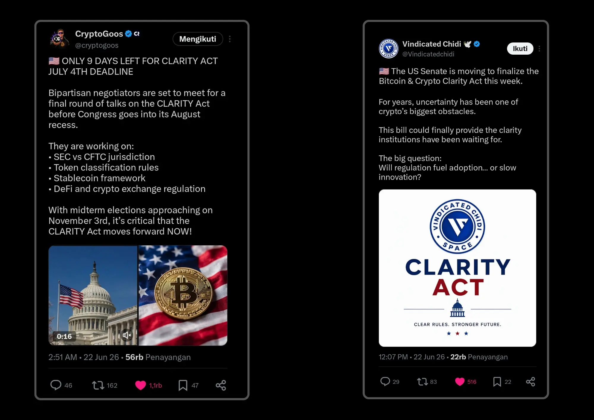 Clarity act news