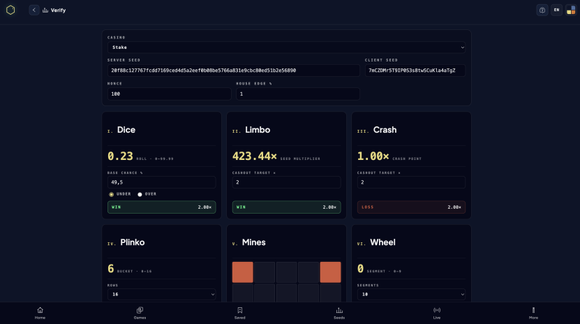 Alea - /verify simulator