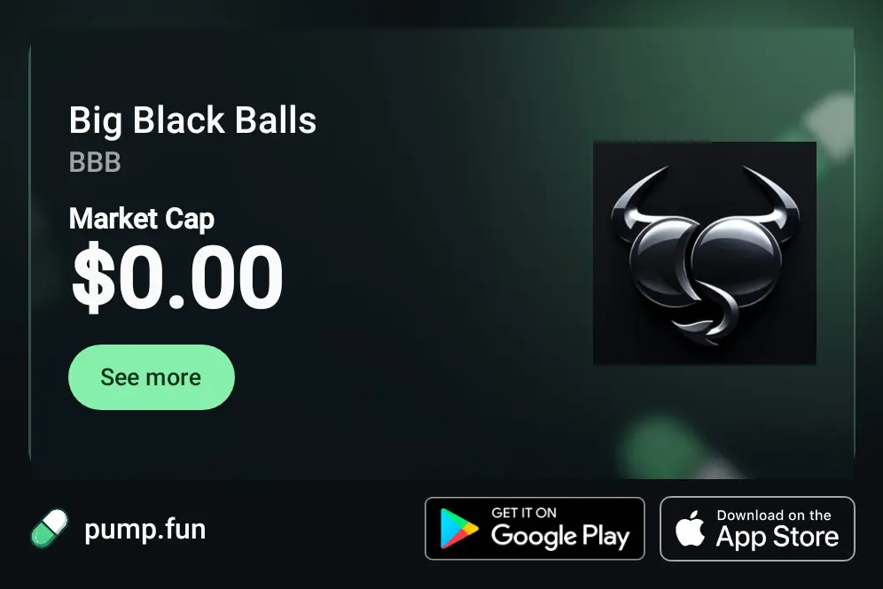 Big Black Balls $BBB memecoin