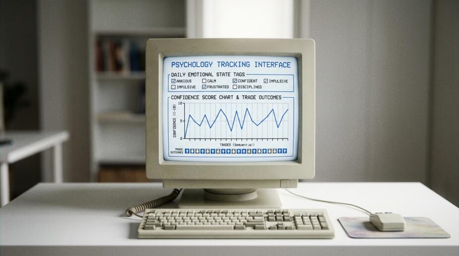 Structured psychology tracking connects emotional state to actual trade outcomes over time.