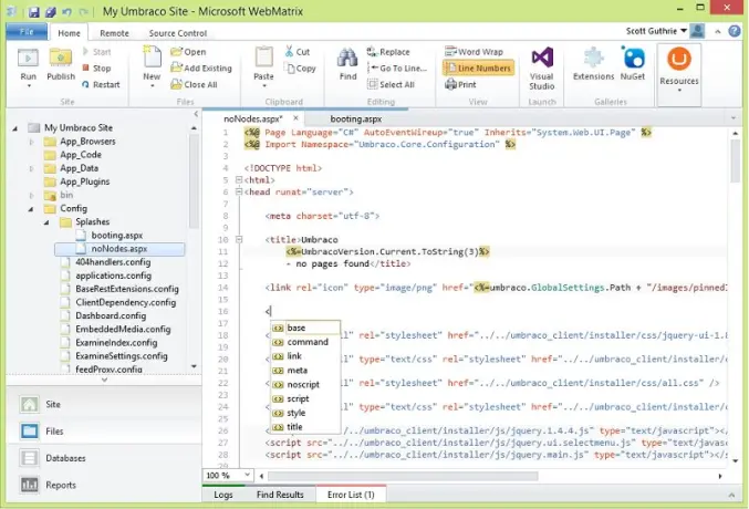 WebMatrix
