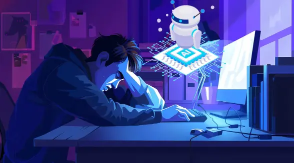 Programador abrumado por la IA