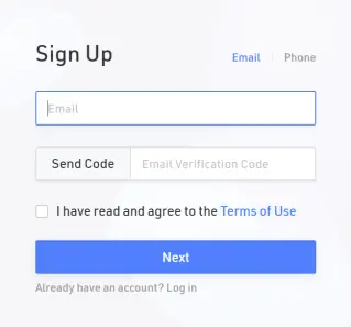 Sign up