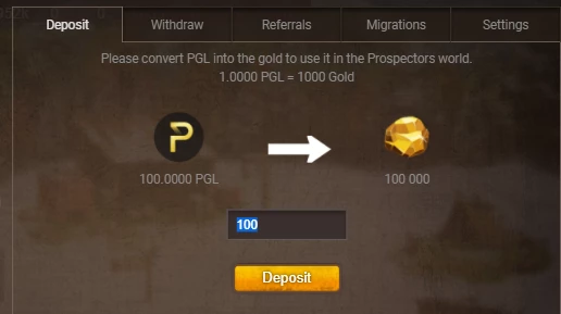 Changing PGL to Gold