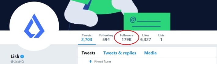 Lisk twitter