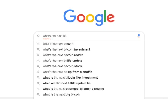 bitcoin google search