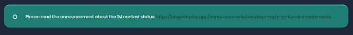 Winplay message