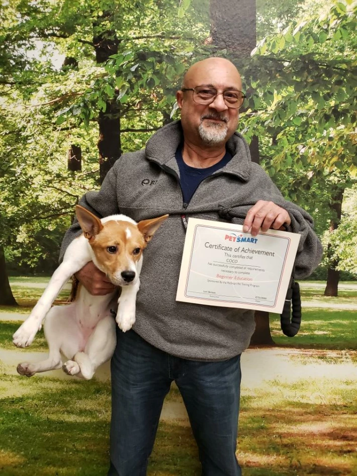 Coco's Graduation Photo with Dad