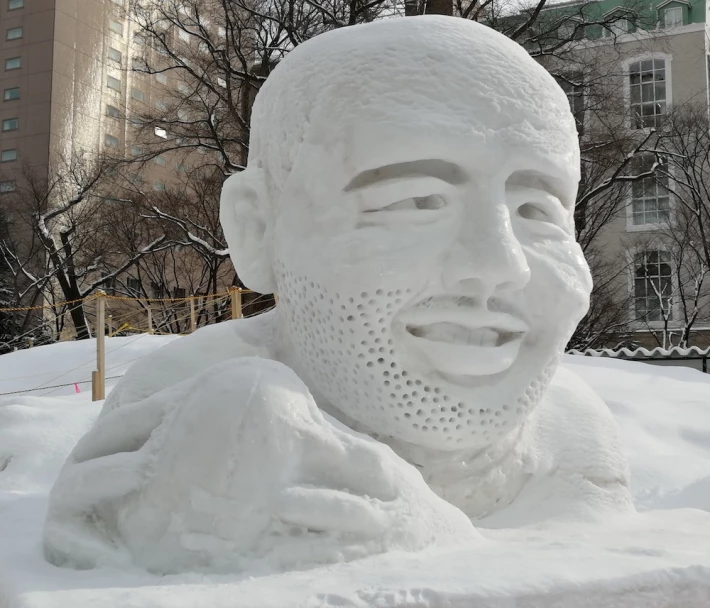 snow rugby man