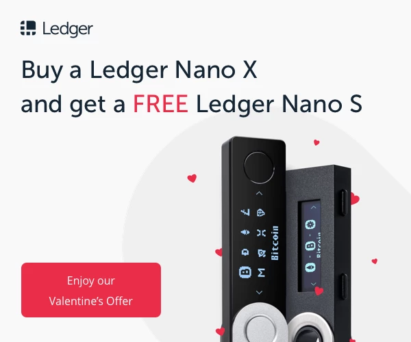 Ledger Crypto Hardware wallet Valentine offer
