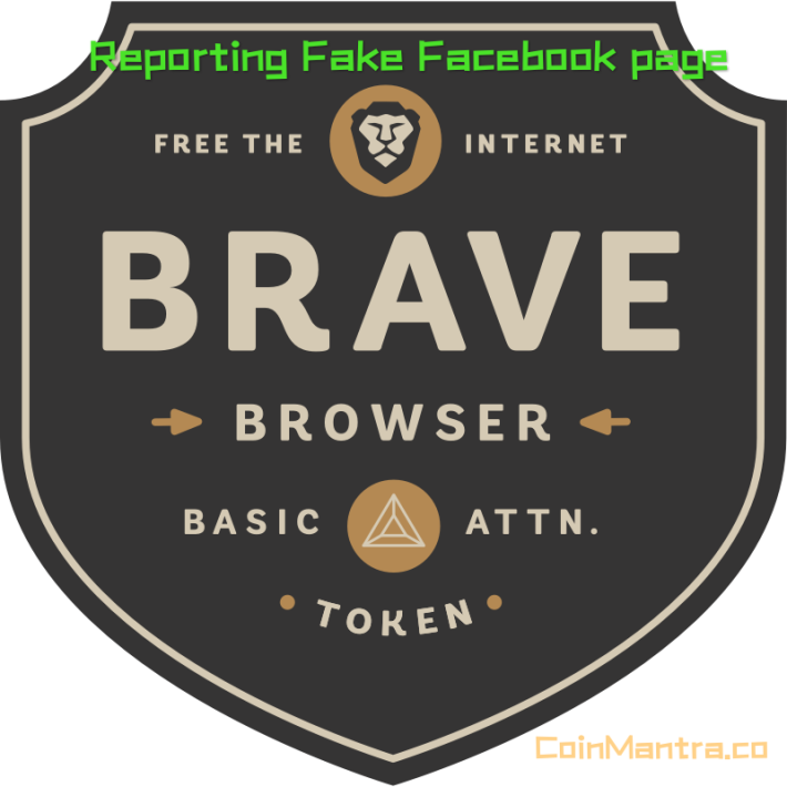 Support Brave Browser 🦁 by reporting the Fake Facebook page