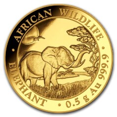 Gold coin Somalia 0,5g Au 999.9