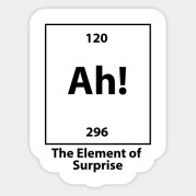 Ah the element of surprise