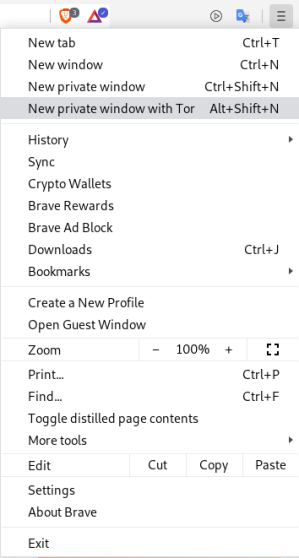 Brave Browser Tor