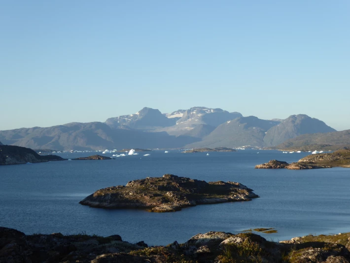 View from the first campsite back to Narsaq