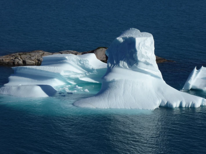 Big iceberg with lagoon