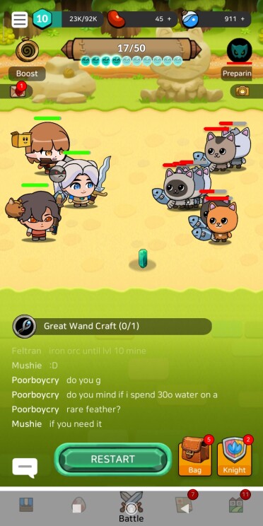 Pantalla Principal #KnightStory