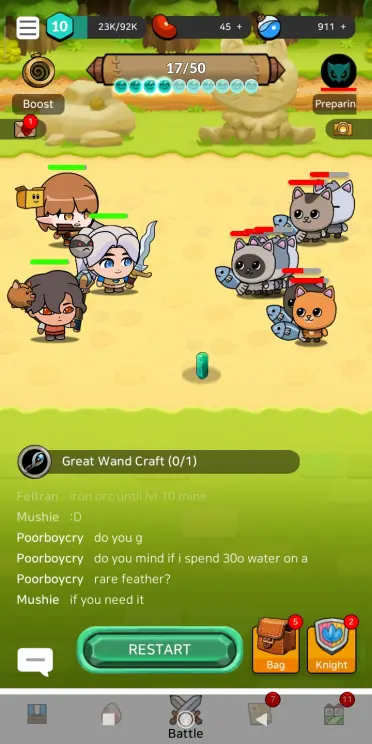 Pantalla Principal #KnightStory