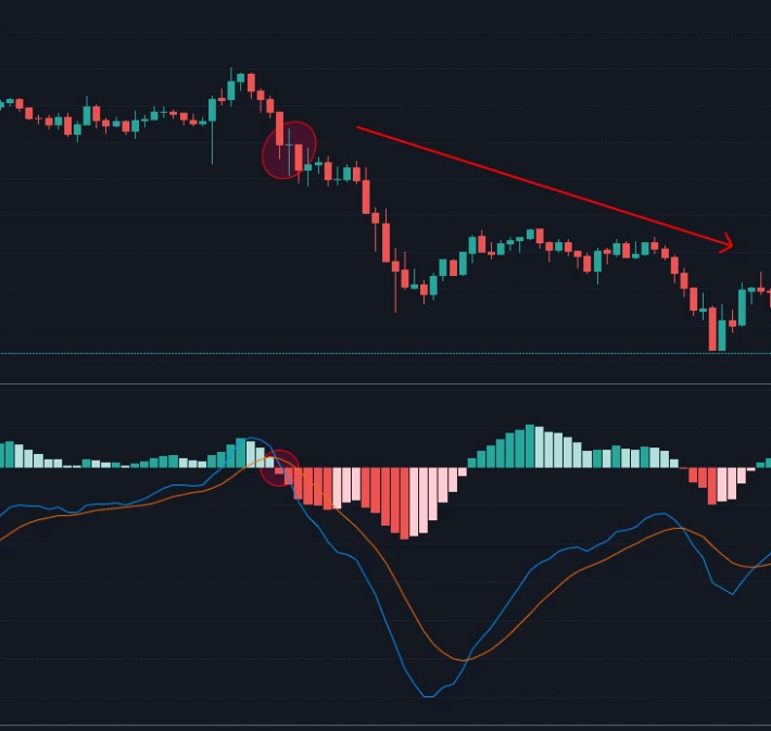MACD 0 line cross Bearish