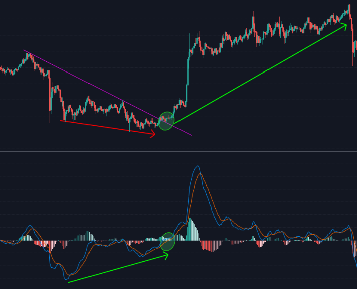 MACD Bullish Regular Divergence