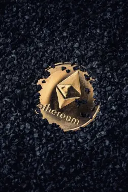 Ethereum Coin gold-plated