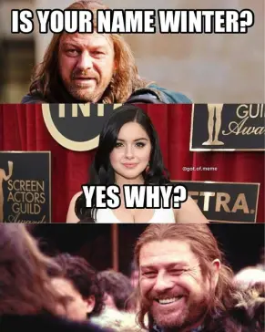 Winter is coming