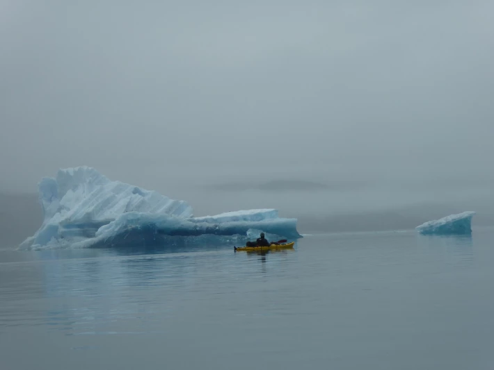 Deep blue iceberg